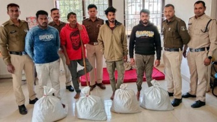 दो महीने के अंदर चार अलग-अलग मामलों में पुलिस ने लिया सख्त एक्शन, 145 किलो ग्राम गांजा जप्त, 12 आरोपियों को गिरफ्तार कर भेजा जेल