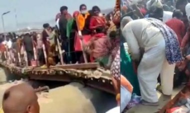 प्रयागराज महाकुंभ में एक और हादसा, फाफामऊ का पीपा पुल टूटा!, मचा हड़कंप, वीडियो हुआ वायरल, किया गया रेस्क्यू