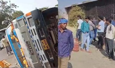 मड़वारानी दर्शन के लिए जा रहे माजदा के पलटने से 23 लोग घायल, नेशनल हाईवे में बंदर सामने आने से हुआ हादसा, अस्पताल में भर्ती