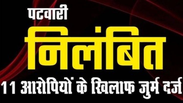 जंगल की ढाई सौ एकड़ जमीन कर दी भू माफियाओं के नाम, उसी भूमि पर उठा लिए करोड़ो का लोन, पटवारी लोकेश्वर सस्पेंड, 11 के खिलाफ जुर्म दर्ज