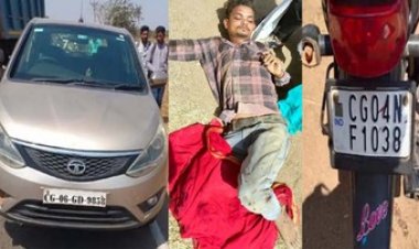 ट्रक और कार की आमने सामने जोरदार भिडंत, चालक की दर्दनाक मौत, इधर तेज रफ्तार कार ने मोटरसाइकिल सवार युवकों को मारी टक्कर, तीन घायल