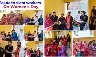 अंतर्राष्ट्रीय महिला दिवस के अवसर पर "Salute to Silent Workers" कार्यक्रम आयोजित कर सफाई मित्र बहनों को किया गया सम्मानित