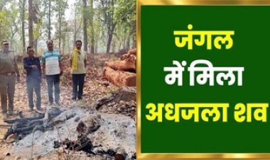 जंगल में मिली युवती की अधजली लाश, नहीं हो पाई पहचान, इलाके में फैली सनसनी, मौके पर पहुंची फोरेंसिक टीम, पुलिस कर रही मामले की जांच