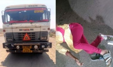 ट्रक की चपेट में आई युवती की दर्दनाक मौत, ट्रेलर की टक्कर से  गार्ड की गई जान, भाग रहे वाहन ने बाइक सवार दम्पति को भी मारा ठोकर