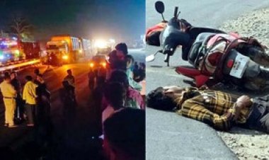 ट्रेलर वाहन ने स्कूटी सवार को मारी टक्कर, एक युवक की मौत, दूसरा घायल, सड़क हादसे में नर्स की गई जान, भारी वाहन की चपेट में आया ग्रामीण