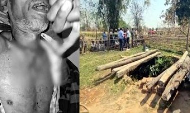 झगड़े के बाद पत्नी चली गई मायके, आधी रात आया भतीजा, नींद में गला घोंटा, चाचा की हत्या कर भाग रहे भतीजे की घर के बाहर कुएं में गिरकर मौत