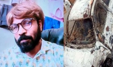 पेड़ से टकराकर कार में लगी आग, चालक जिंदा जला, फॉरेंसिक जांच में एक ही व्यक्ति की अस्थि मिली, गाड़ी में दूसरी महिला के साथ होने की चर्चा