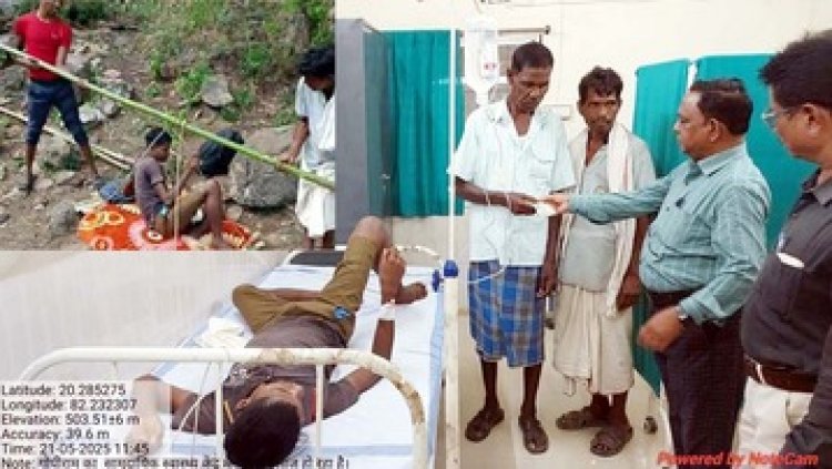 युवक ने सांप को काटा, सर्पदंश से बेहोश युवक को 9 किमी दूर कंधे पर ढोकर लाए परिजन, मैनपुर अस्पताल में चल रहा इलाज