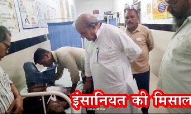 अज्ञात वाहन से बोलेरो की टक्कर, महिला की मौत, 8 घायल, कांग्रेस नेता पूर्व विधायक धनेन्द्र साहू ने दिखाया मानवता का परिचय