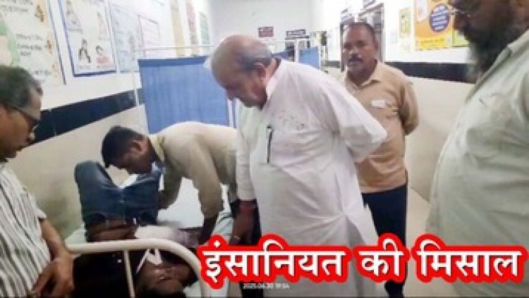 अज्ञात वाहन से बोलेरो की टक्कर, महिला की मौत, 8 घायल, कांग्रेस नेता पूर्व विधायक धनेन्द्र साहू ने दिखाया मानवता का परिचय