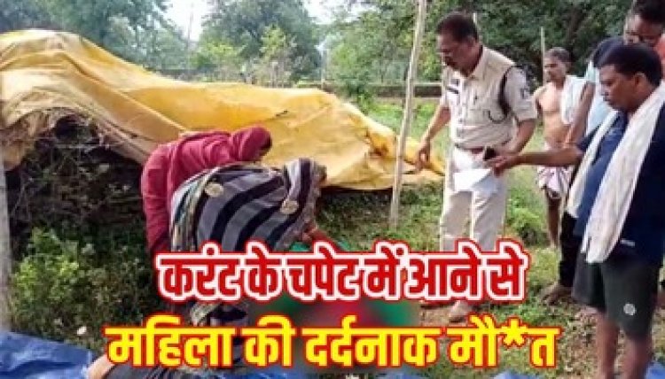 खेत की तरफ जाने के दौरान अवैध बिजली तार के करंट की चपेट में आने से महिला की दर्दनाक मौत, ग्रामीणों में पसरा मातम