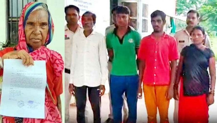 गोद लिए बेटे ने बुजुर्ग मां की करवा दी हत्या, 40 हजार में दी सुपारी, मर्डर की प्लानिंग में बहू शामिल, किराए के किलर ने रस्सी से घोंटा गला