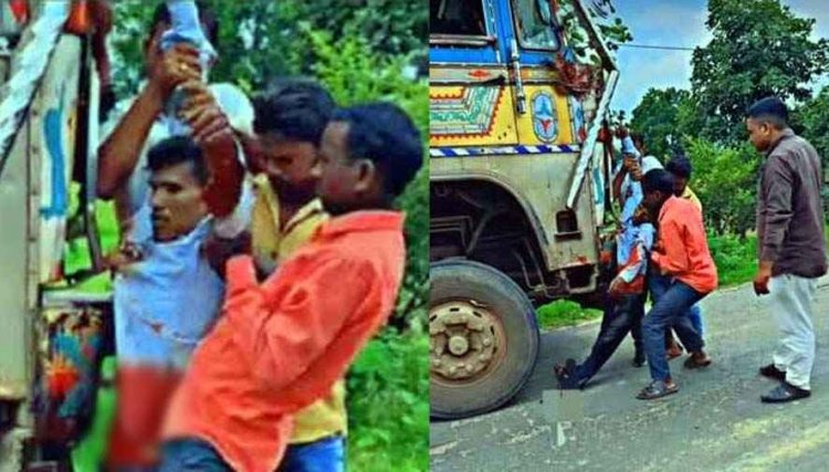 शादी से लौट रहे बाइक सवार पति-पत्नी को ट्रक ने कुचला, लाश को एक KM घसीटा, टक्कर से दूर गिरी महिला, रास्ते में तोड़ा दम, दोनों की मौत