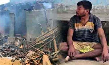 प्याज न मिलने पर नशे में धुत गणेश ने अपने ही दो घरों में लगाई आग, धू- धू कर जलने लगे दोनों घर, दहशत का माहौल, मौके पर पहुंचा फायर विग्रेड