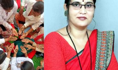 अनिश्चितकालीन हड़ताल का चौथा दिन, NHM महिला कर्मचारियों ने हाथों में मेंहदी से लिखी अपनी मांगे, स्वास्थ्यकर्मियों ने खून से लिखा पत्र -वंदना राजपूत