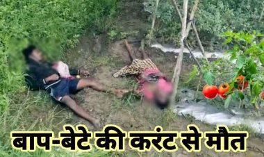 टमाटर चोरी करने खेत में घुसना बाप-बेटे को पड़ा महंगा, दोनों की करंट लगने से मौत, गांव में फैली सनसनी, जांच में जुटी पुलिस
