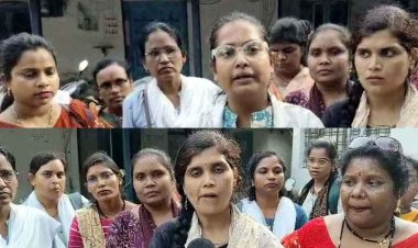 डॉ. रमन सिंह से मुलाकात करने पहुंचे 13 दिनों से हड़ताल कर रहे एनएचएम कर्मी, प्रांताध्यक्ष श्याम मोहन दुबे गिरफ्तार, मचा बवाल, जमानत पर रिहां