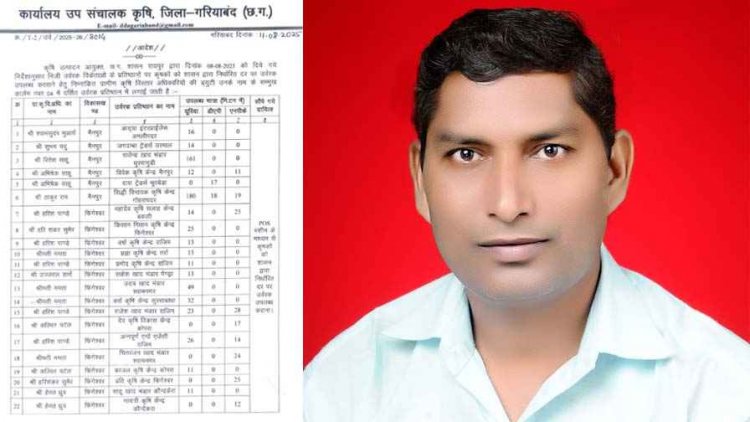 निर्धारित दर पर खाद उपलब्ध कराने निर्देश जारी, कृषि विस्तार अधिकारीयों की लगाई ड्यूटी- महासचिव तेजराम विद्रोही