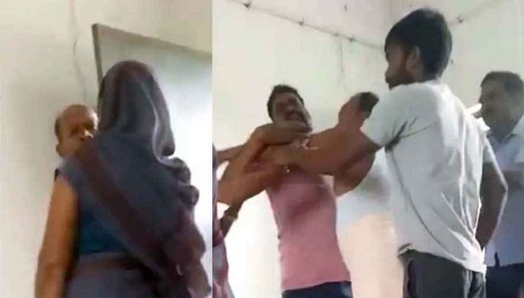 ग्राम सभा में आंगनबाड़ी महिला कार्यकर्ता ने सचिव को मारा थप्पड़, पति समेत 2 पर भी मारपीट का आरोप, पीड़ित ने एसपी से लगाई गुहार
