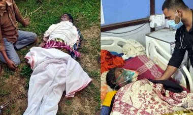 आकाशीय बिजली गिरने से महिला की मौत, एक घायल, गांव में सन्नाटा, इधर गाज से टूटी हाईटेंशन लाइन, करंट की चपेट में महिला की हालत नाजुक