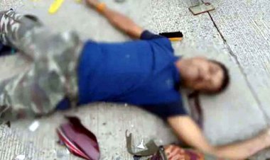 ट्रक की टक्कर से बाइक सवार आरक्षक की मौत, सड़क पर टकरा गया सिर, हेलमेट पहनने के बावजूद गई जान, परिजनों में पसरा मातम