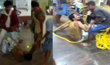 बस्तर दशहरे में आस्था से खिलवाड़, रथ निर्माण स्थल पर बिरयानी खा रहे युवक को कारीगरों ने रस्सी से बांधकर पीटा, आरोपी गिरफ्तार