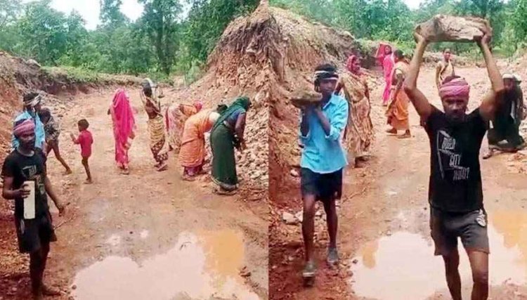 दशरथ मांझी' बने ग्रामीण, दृढ़ संकल्प और एकजुटता की नायाब मिसाल, वन विभाग ने रास्ता रोका तो पहाड़ काटकर बना ली नई सड़क