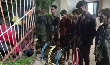 24 घण्टे फंसे रहे चोर: चोरी के इरादे से केबल तार लेकर सुरंग में घुसे, सुरक्षाकर्मी ने पकड़कर पुलिस के किया हवाले, 6 आरोपी गिरफ्तार