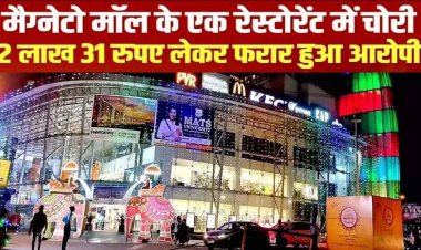 मैग्नेटो मॉल के रेस्टोरेंट में चोरी, पूर्व कर्मचारी ने तोड़ी तिजोरी, 2 लाख 31 रुपए लेकर आरोपी फरार, मचा हड़कंप, तलाश में जुटी पुलिस