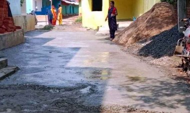 नगर पंचायत में भ्रष्टाचार का बोलबाला, वार्ड 2 के पार्षद की मिलीभगत से बीटी रोड निर्माण में अनियमितता, शिकायत के बाद भी अधिकारी नदारद