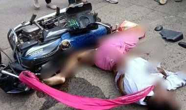 तेज रफ्तार डंपर ने बाइक सवार को मारी जोरदार टक्कर, ग्रामीण की मौके पर ही दर्दनाक मौत, परिवार में पसरा मातम, जांच में जुटी पुलिस