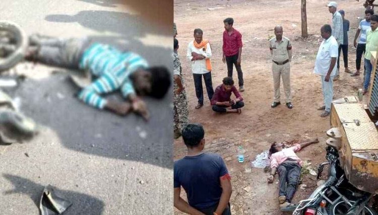 जतमई माता मंदिर परिसर में बाइक सवार युवक की मौके पर मौत, साथी गंभीर, इधर सड़क किनारे डिवाइडर से टकराई मोटर साइकिल, गई जान