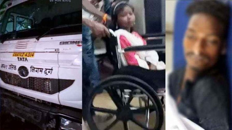 निगम की कचरा गाड़ी के चपेट में आए स्कूटी सवार 3 दोस्त, सड़क हादसे में दो की मौके पर गई जान, 2 महिलाए भी घायल, ड्राइवर गिरफ्तार