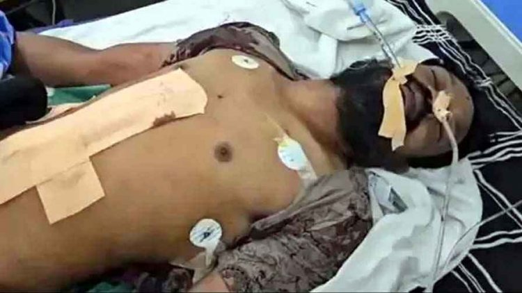 दीपावली के दिन शराबी ने खुद पर चलाया चाकू, पत्नी से विवाद होने पर शराब के नशे में सुसाइड की कोशिश, हालत नाजुक, अस्पताल में भर्ती