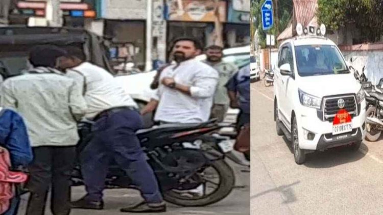 बस स्टैंड में महापौर पुत्र की दबंगई!, ट्रैफिक पुलिस के रोकने पर भड़का, शासकीय वाहन में नहीं महापौर, बेटे की दबंगई नियम की उड़ती धज्जियां