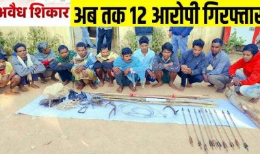 सांभर के अवैध शिकार में 12 आरोपी गिरफ्तार, अन्य की तलाश जारी, इधर अतिक्रमण की बड़ी कोशिश नाकाम, 53 आरोपी गए जेल