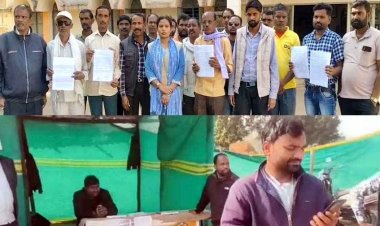 तहसीलदार ने किसान से बदसलूकी, प्रशासनिक जांच की मांग, इधर पूर्व सरपंच और ग्रामीणों ने किया इच्छा मृत्यु की मांग, पहुंचे कलेक्ट्रेट