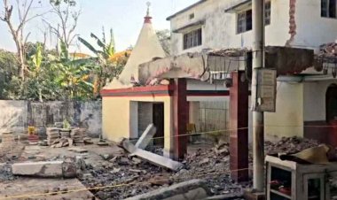 सास-ननद के साथ मंदिर में माथा टेकने गई गर्भवती बहू, अचानक बीम गिरने से मची चीख-पुकार, नवविवाहिता की मौत से पसरा मातम