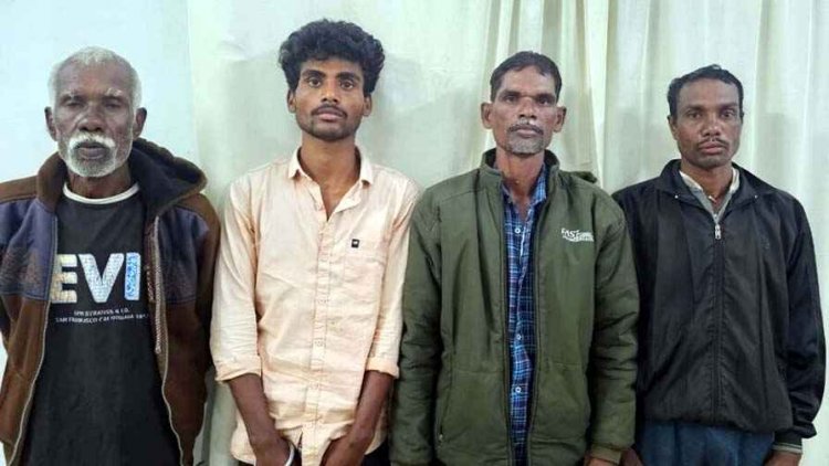 वन विभाग को मिली बड़ी कामयाबी, तेंदुआ का शिकार करने वाले चार आरोपी गिरफ्तार होकर पहुंचे जेल, तेंदुए के कटे हुए पैर बरामद