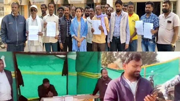 तहसीलदार ने किसान से बदसलूकी, प्रशासनिक जांच की मांग, इधर पूर्व सरपंच और ग्रामीणों ने किया इच्छा मृत्यु की मांग, पहुंचे कलेक्ट्रेट