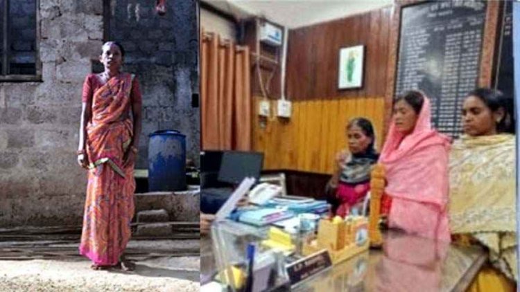 हजम कर गए पीएम आवास और मजदूरी राशि, आज तक अधूरा पड़ा फूलमती का आवास, भाजपा समर्थित सरपंच विधवा महिला का घर तोड़ने आमादा