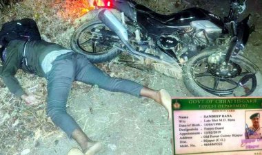ड्यूटी खत्म कर लौट रहे फॉरेस्ट बीट गार्ड की बाइक अनियंत्रित होने से दर्दनाक मौत, सड़क सुरक्षा सप्ताह के बीच बढ़े दुर्घटना के आंकड़े