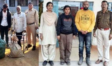 12.538 किलो गांजे के साथ पुलिस की गिरफ्त में युवक-युवती, इधर फिंगेश्वर में दो नाबालिग समेत 5 गांजा तस्कर गिरफ्तार, टाटा सफारी जप्त