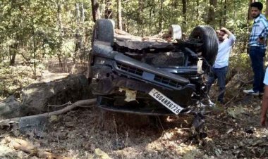 गरियाबंद नेशनल हाईवे 130C पर दर्दनाक सड़क हादसा, तेज रफ़्तार कार ने बाइक को मारी जोरदार टक्कर, पलटा वाहन, बुजुर्ग ने तोड़ा दम