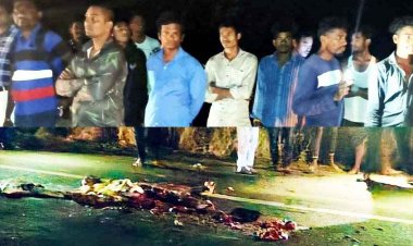 नेशनल हाईवे 130 पर धान से भरी ट्रक ने बाइक को मारी टक्कर, हादसे में एक युवक की मौके पर दर्दनाक मौत, 3 किमी तक घसीटता रहा बाइक