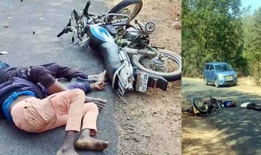 दर्दनाक सड़क हादसा, अज्ञात वाहन ने बाइक को मारी जोरदार टक्कर, दो सगे भाइयों समेत तीन की मौके पर मौत, इलाके में शोक की लहर