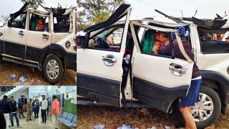 ड्राइवर को आई झपकी और फिर सब खत्म, स्कॉर्पियो वाहन अनियंत्रित होकर दुर्घटनाग्रस्त, गरियाबंद के तीन लोगों की मौके पर मौत, छह घायल