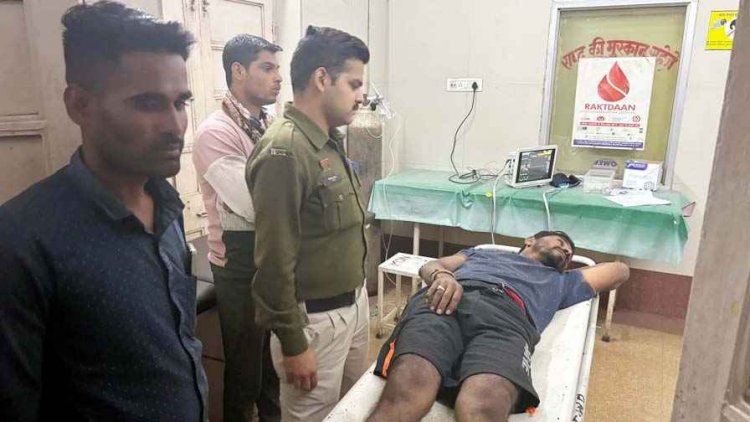 सुसाइड कर रहे युवक का टूटा पैर, ओवरब्रिज से कूदकर जान देने की कोशिश, डायल-112 टीम ने बचाई जान, SP ने किया सम्मानित