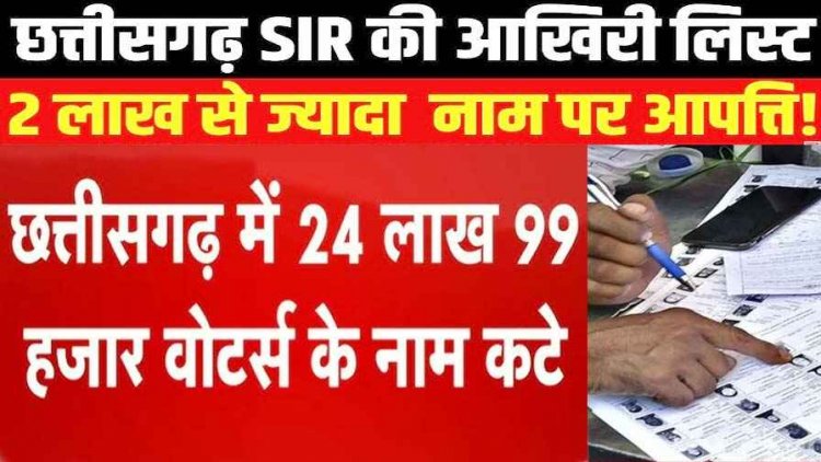 SIR प्रक्रिया के बाद गरियाबंद समेत छग की अंतिम मतदाता सूची का प्रकाशन, प्रदेश में 25 लाख नाम कटने से 1.87 करोड़ वोटर हुए पंजीकृत