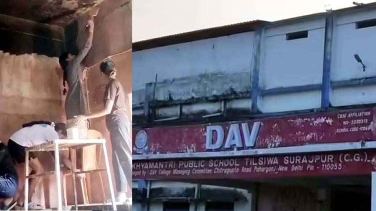 'तुम लोग गरीब हो', RTE कोटे से पढ़ने वालों बच्चों से मजदूरी करवा रही प्रिंसिपल, TC काटने की धमकी, इधर छात्रावास की रंगाई-पुताई कर रही छात्राएं